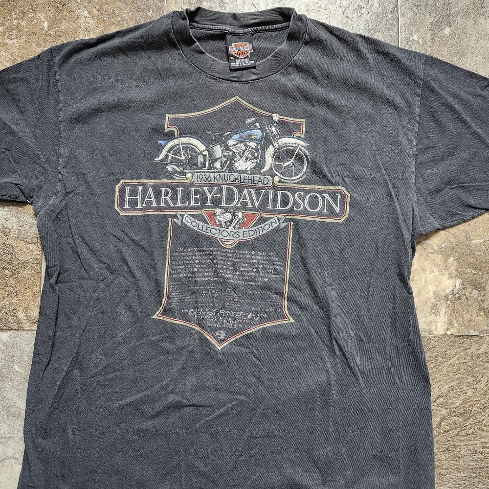 Harley-Davidson Black Graphic T-Shirt for Men